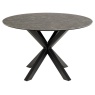 Heaven Dining Table - Black Ceramic With Matt Black Base