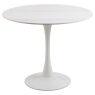 Malta Circular Dining Table - White Ceramic