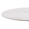 Malta Circular Dining Table - White Ceramic