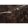 Heaven Dining Table - Brown Marble With Matt Black Base