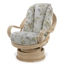 Desser Light Oak Laminated Swivel Rocker Chair