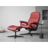 Stressless Consul Chair & Footstool With Cross Base