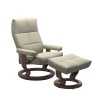 Stressless David Chair & Footstool With Classic Base