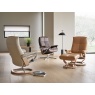 Stressless David Chair & Footstool With Signature Base