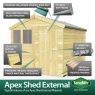 DIY Sheds Apex Shed - Double Door