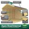 DIY Sheds Apex Shed - Double Door