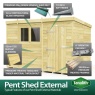 DIY Sheds Pent Shed - Single Door