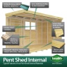 DIY Sheds Pent Summer Shed