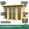 DIY Sheds Apex Summer House - Full Height Window