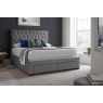 Hadrian Footend Drawer Bed in Roman Grey Fabric