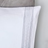 Appletree Boutique Embroidered Band White/ Silver Duvet Cover Set