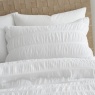 Catherine Lansfield Seersucker White Duvet Set