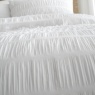 Catherine Lansfield Seersucker White Duvet Set