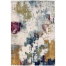 Asiatic Nova Abstract Machine Made Rug Mustard- (Multi Coloured)