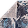 Asiatic Aurora AU18 Machine Woven Rug - Ocean (Blue/White/Silver)