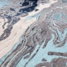 Asiatic Aurora AU18 Machine Woven Rug - Ocean (Blue/White/Silver)