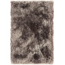 Asiatic Plush Luxury Shaggy Rug - Zinc-(Silver/Grey)