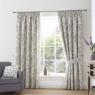 Dreams & Drapes Jazmine Lined Pencil Pleat Curtains - Heather