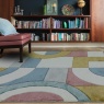 Asiatic Sketch Retro SK08 Machine Made Rug - (Multi Coloured)