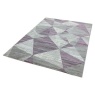 Asiatic Orion Blocks OR13 Machine Made Rug - Heather-(Gold/Purple)