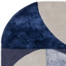 Asiatic Matrix MAX74 Oval Hand Made Rug - Indigo (Blue)