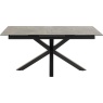 Heaven Extending Dining Table - Black Ceramic With Matt Black Base