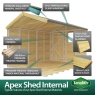 DIY Sheds Apex Shed - Single Door