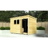 DIY Sheds Pent Security Shed - Double Door