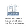 A1 Gable Partition Including One Shed Door for Summerhouses