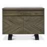 Winnipeg Fumed Oak Narrow Sideboard