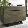 Winnipeg Fumed Oak Narrow Sideboard