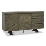 Winnipeg Fumed Oak Wide Sideboard