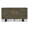 Winnipeg Fumed Oak Wide Sideboard