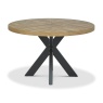 Winnipeg Rustic Oak Circular Dining Table