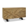 Winnipeg Rustic Oak Wide Sideboard