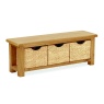 Ascot Bench With Baskets