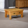 Global Home Ascot Rustic Oak Coffee Table With Drawer