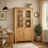Global Home Ascot Rustic Oak Display Cabinet