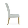 Ascot Natural Button Back Upholstered Dining Chair (Pair)