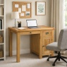 Global Home Ascot Rustic Oak Single Desk