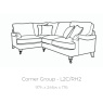 Lorelai 4 Seater Corner Sofa