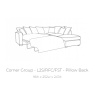 Bertie Pillow Back Sofa Bed Corner Group