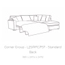 Bertie Standard Back Sofa Bed Corner Group