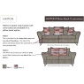 G Plan Hatton Pillow Back 2 Seater Sofa With Double Power Footrest