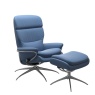 Stressless Rome With Adjustable Headrest Chair and Footstool Star Base