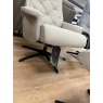 Scandi 1120 Large Chair & Footstool in Prime Cloud Leather