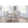 Julian Bowen Richmond Flip-Top Dining Table - Elephant Grey/Pale Oak