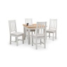 Julian Bowen Richmond Flip-Top Dining Table - Elephant Grey/Pale Oak