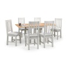 Julian Bowen Richmond Flip-Top Dining Table - Elephant Grey/Pale Oak