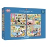 Gibsons Catastrophe Cottage 4 x 500 Jigsaw Puzzle